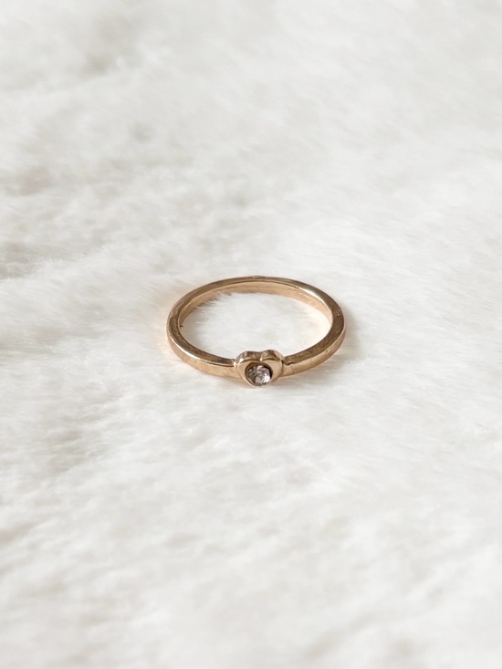 Jewelry - 5/$8 🩷 MUST BUNDLE Minimalist Gold Solitaire Ring with Clear Stone